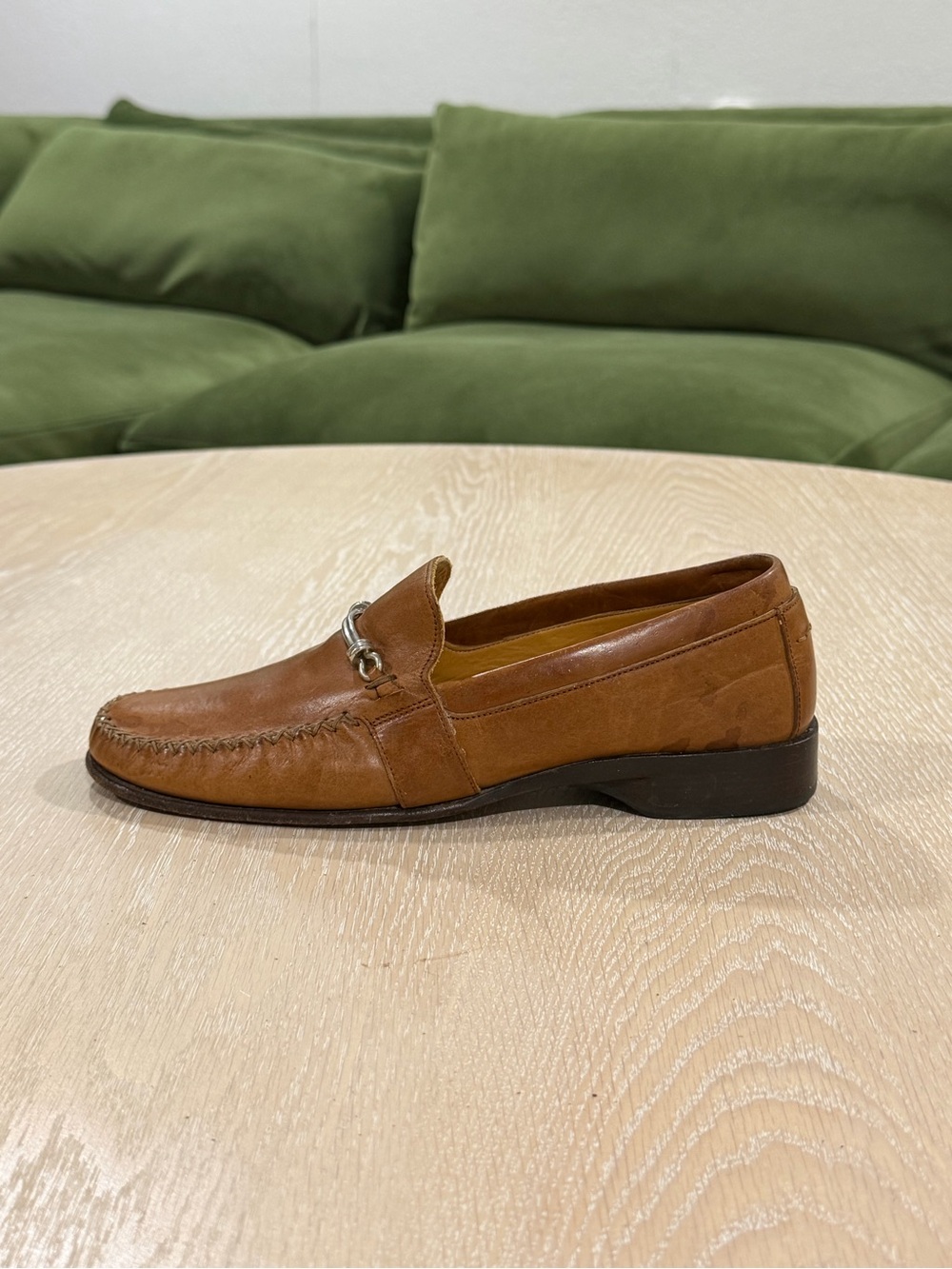 Cole Haan Women's Tan Leather Bit Loafers